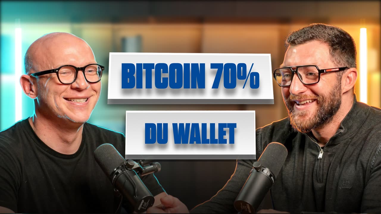 Miniature podcast finance : pills bleues « Bitcoin 70% du wallet »